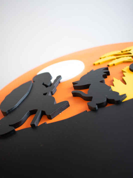 Cuadro Personalizado en MDF de Dragon Ball con Roshi, Goku y Krilin