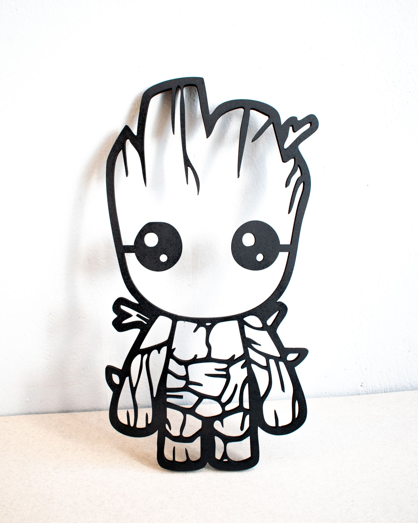 Decoración "I’m Groot" en MDF Negro