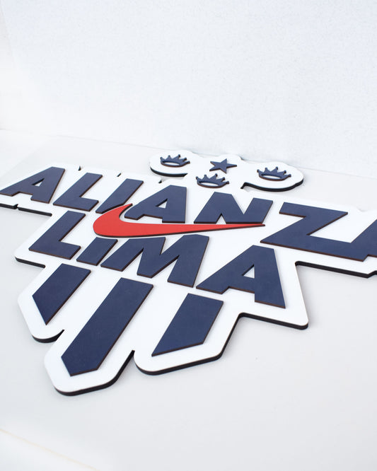 Cuadro Alianza Lima en MDF - Decoración para Hinchas 50x35cm