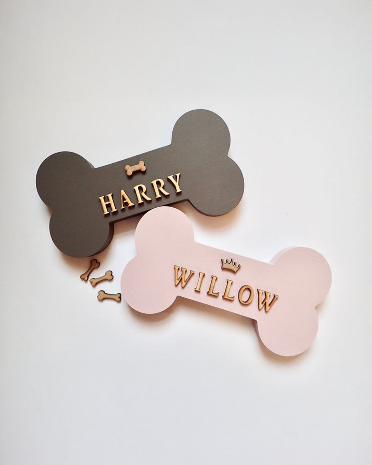 Decoración con nombre de mascota personalizada - especial para perros 40x15cm
