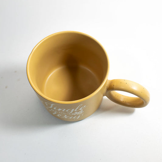 Taza de Cerámica Minimalista Estilo Vintage con Frase