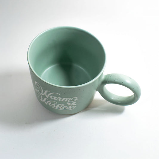 Taza Vintage Minimalista de Cerámica con Frase inspirador