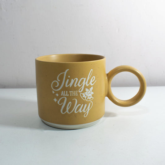Taza de Cerámica Minimalista Estilo Vintage con Frase