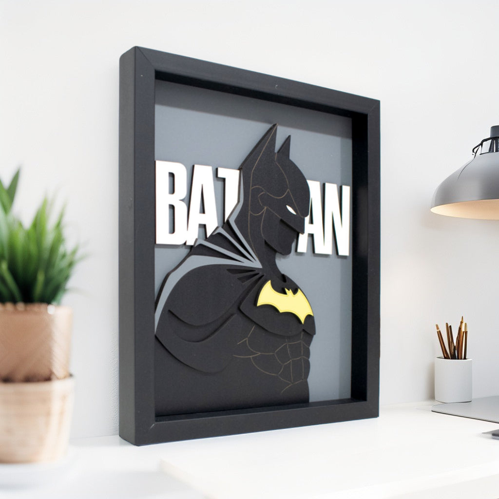 Cuadro 3D del Guardián de la Noche 20x25cm