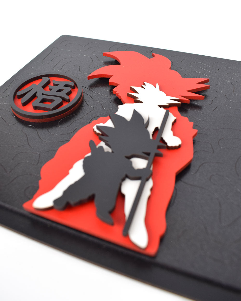 Cuadro Goku evolución de edades personalizado para escritorio y regalo anime