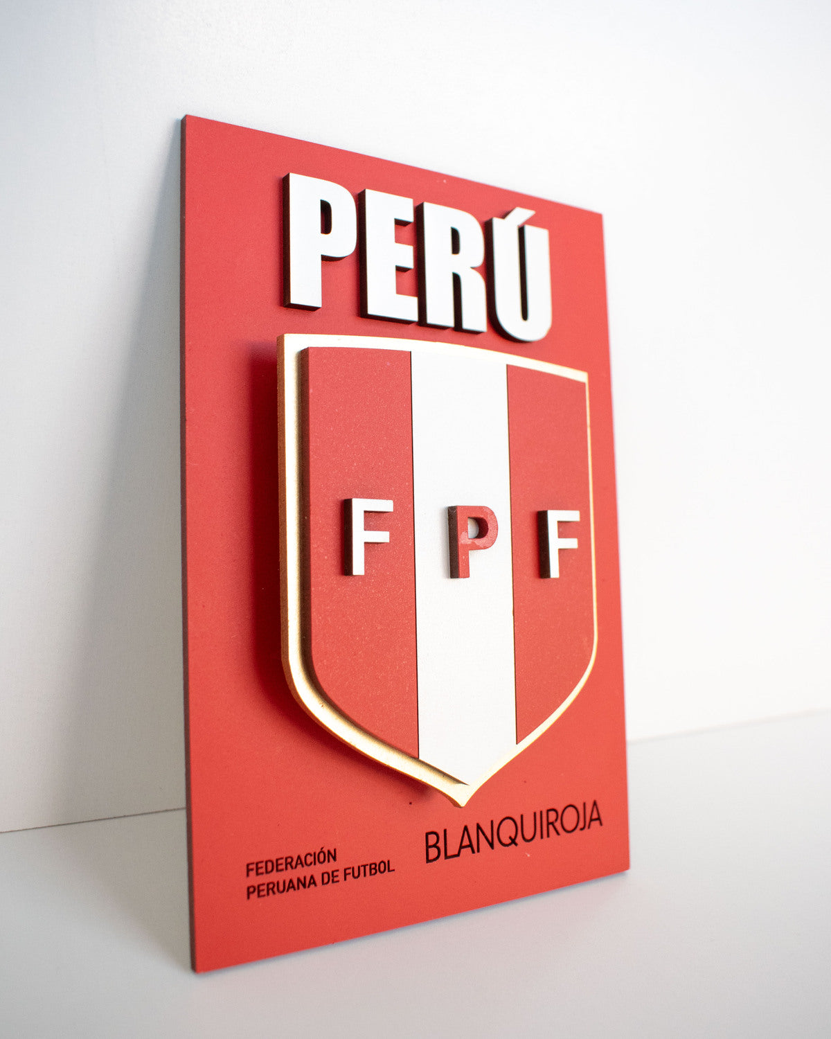 Cuadro madera MDF escudo de Federación Peruana de Futbol