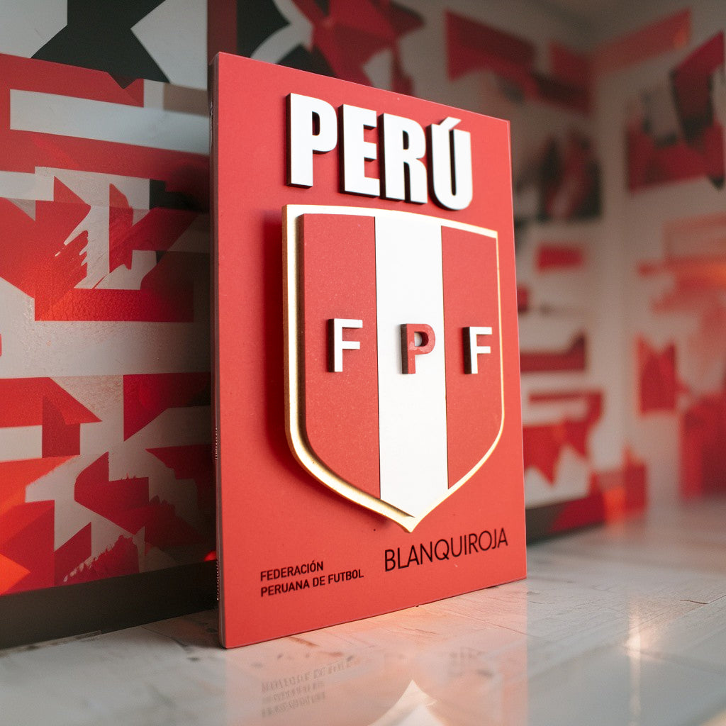 Cuadro madera MDF escudo de Federación Peruana de Futbol