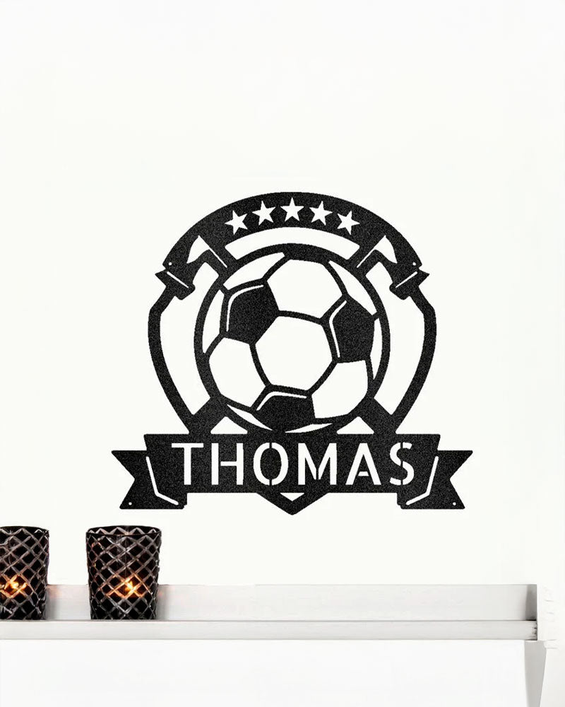 Pelota de Fútbol Personalizada en MDF – Corte Láser ⚽✨