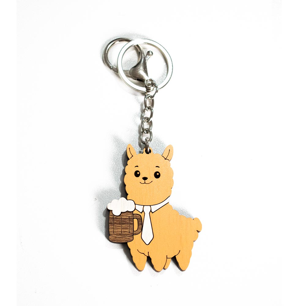 Llaveros Alpino con figura de Alpaca - Alpino Chelero