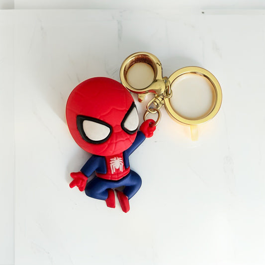 Llavero de Goma de Pequeño Héroe Arácnido Estilo Tierno