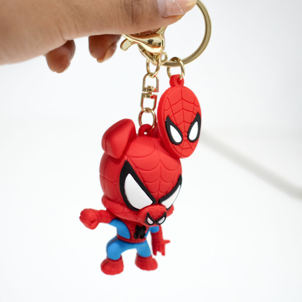 Llavero de Goma "Héroe Porcino" - Versión Arácnida