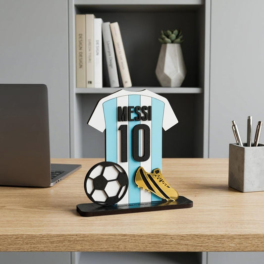 Camiseta Messi 3D 15x15cm