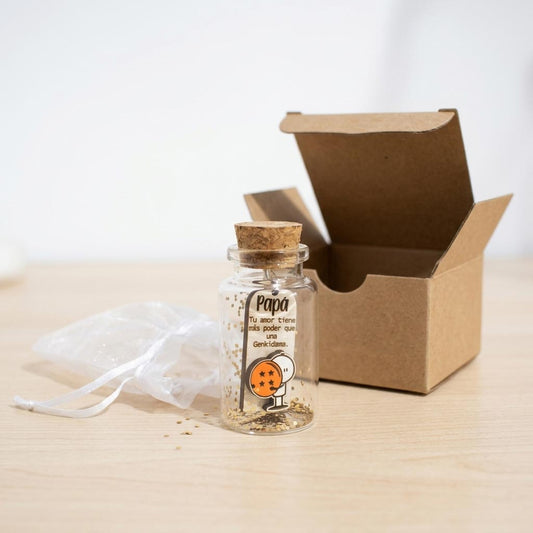 Mini botella para Papá Fan de Dragon Ball
