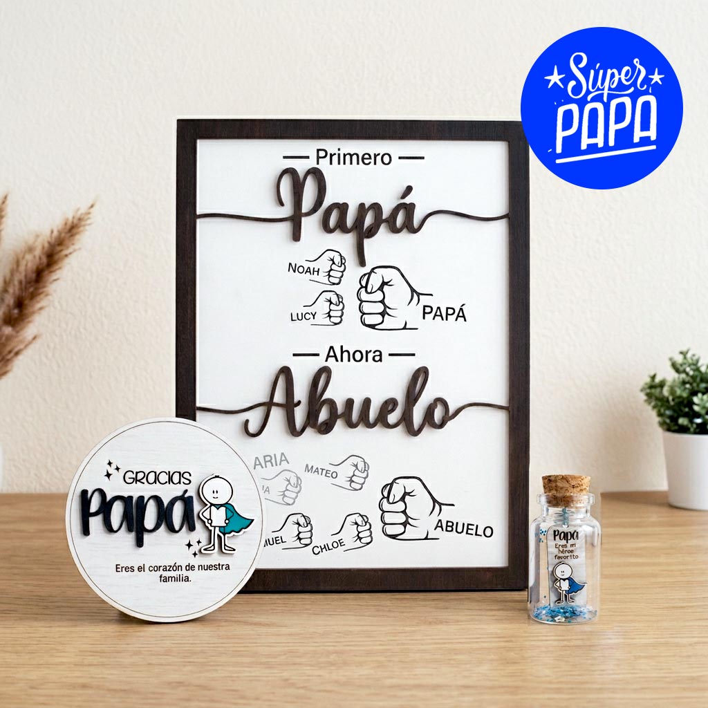 Cuadro para un Papá y un Abuelo personalizado