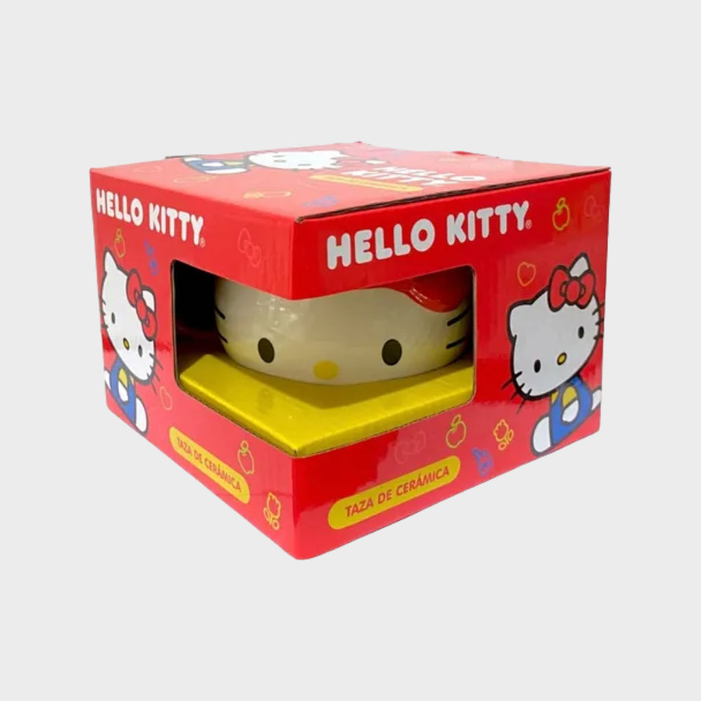 Taza 3D Kitti con Lazo Rojo