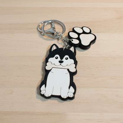 Llavero mascota Husky