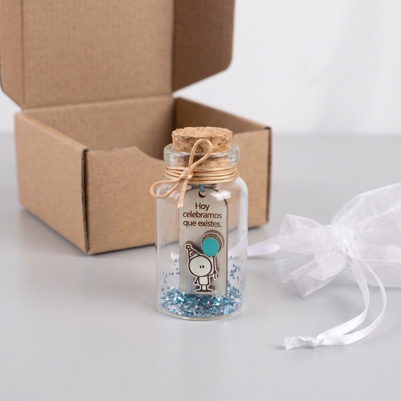 Mini Botellita con Mensaje de Cumpleaños - Regalo Original
