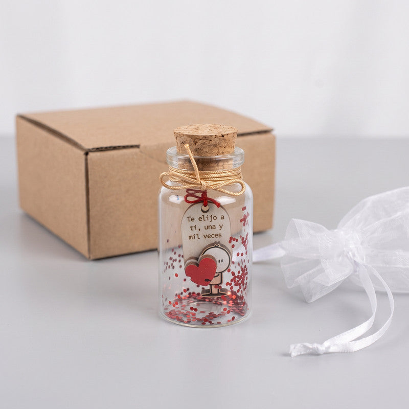 Mini Botellita Romántica "Te Elijo a Ti" - Regalo para Novios