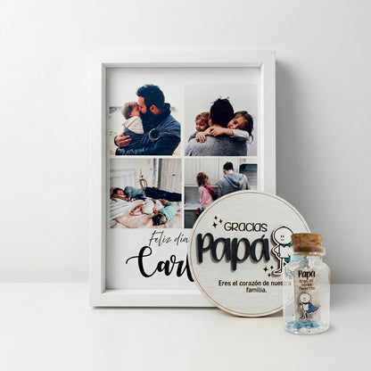 Cuadro Personalizado 15x20cm para escritorio + accesorios
