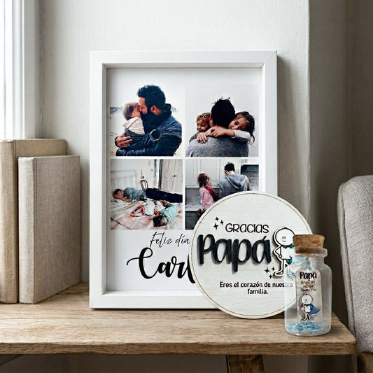 Cuadro Personalizado 15x20cm para escritorio + accesorios