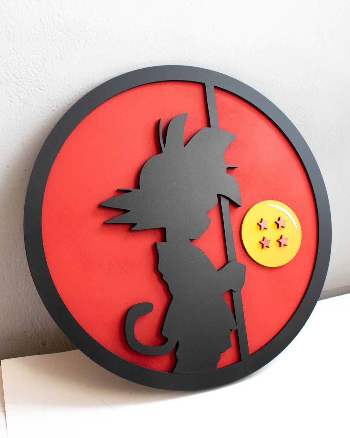 Cuadro Personalizado en MDF de Dragon Ball con Goku Niño