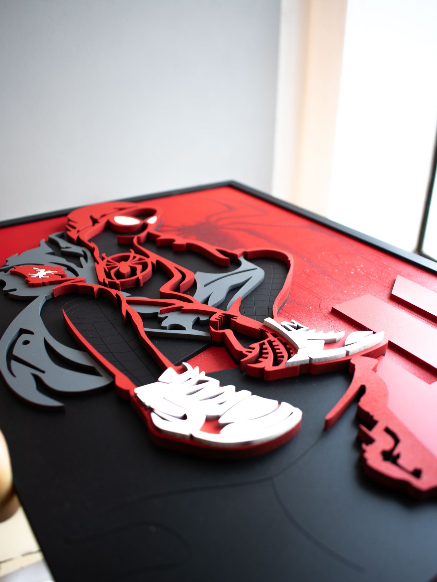 Cuadro de Spiderman Miles Morales en MDF