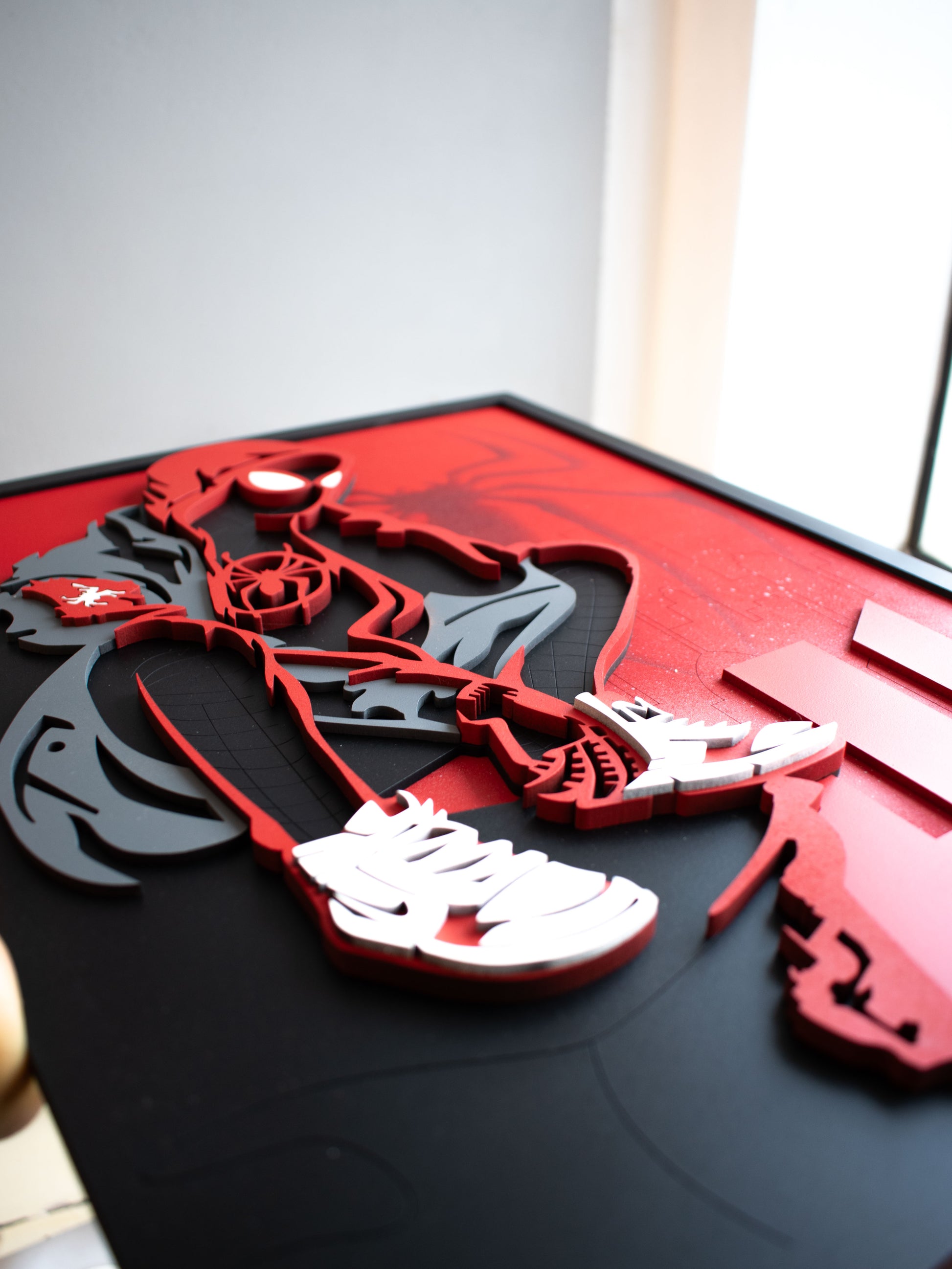 Cuadro de Spiderman Miles Morales en MDF