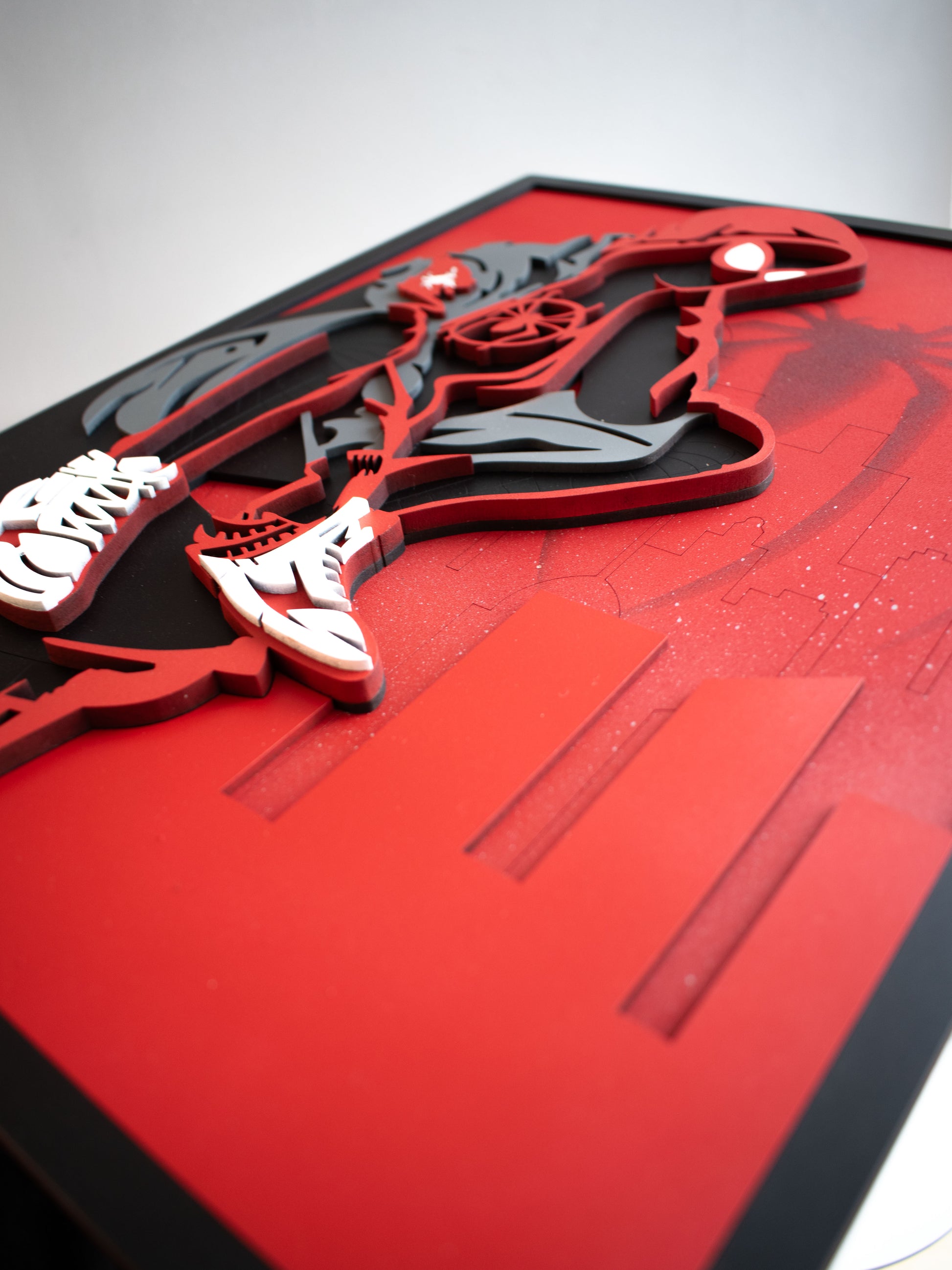 Cuadro de Spiderman Miles Morales en MDF