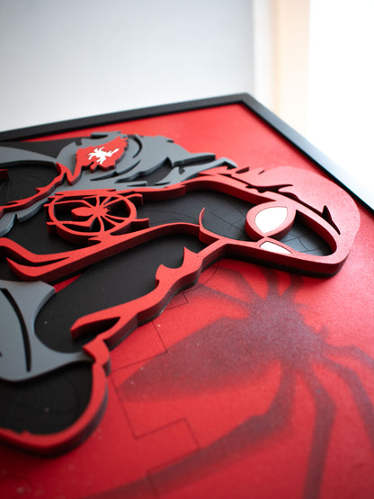 Cuadro de Spiderman Miles Morales en MDF