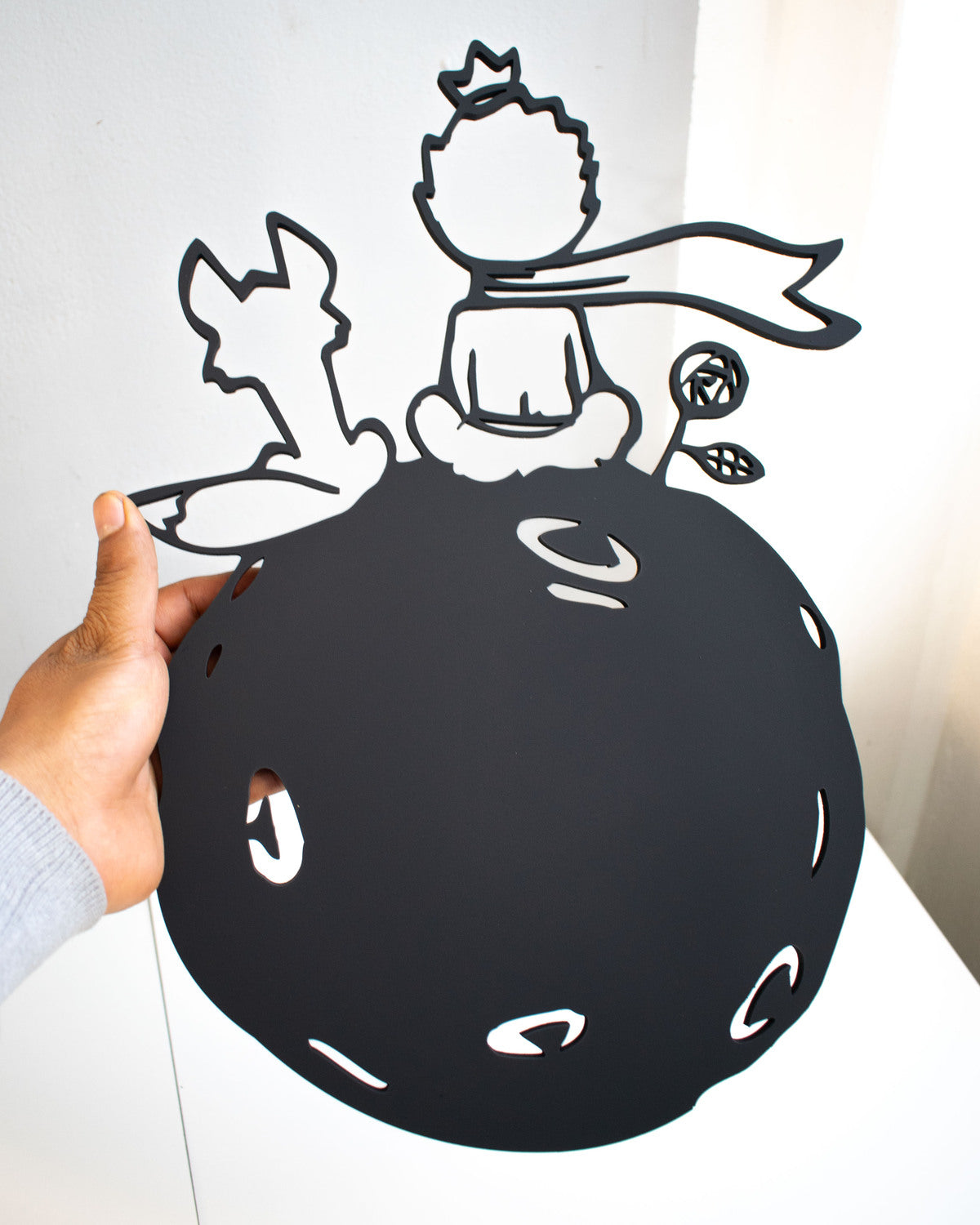Cuadro principito mdf de Pared en Negro