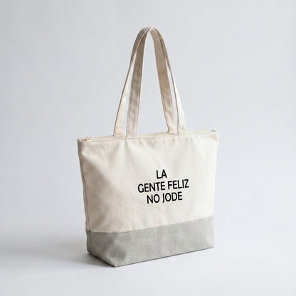 Totebag Alpino La gente feliz no jode