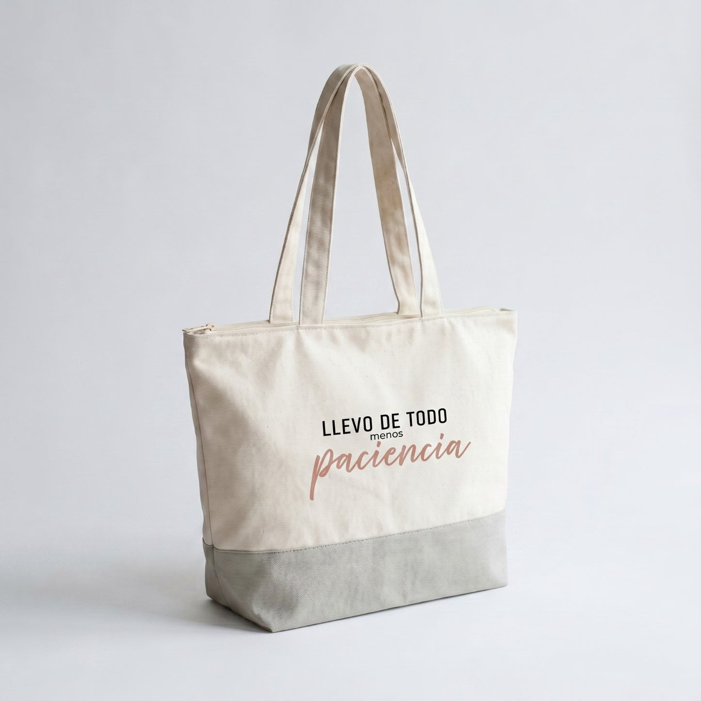 Totebag Alpino Llevo todo menos paciencia