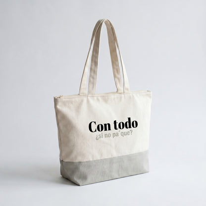Totebag Alpino Con todo, sino pa que