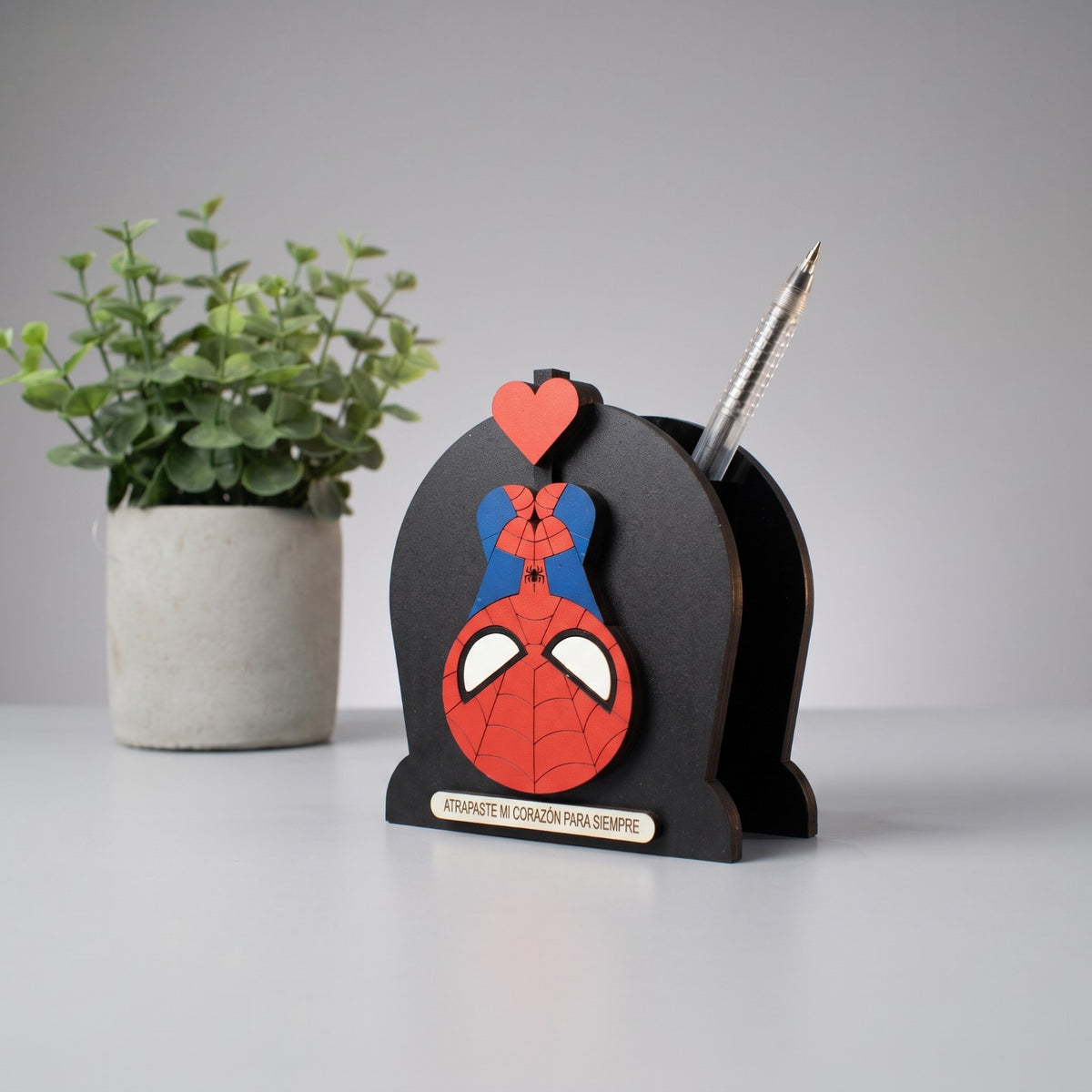 Porta lapicero 3D spiderman