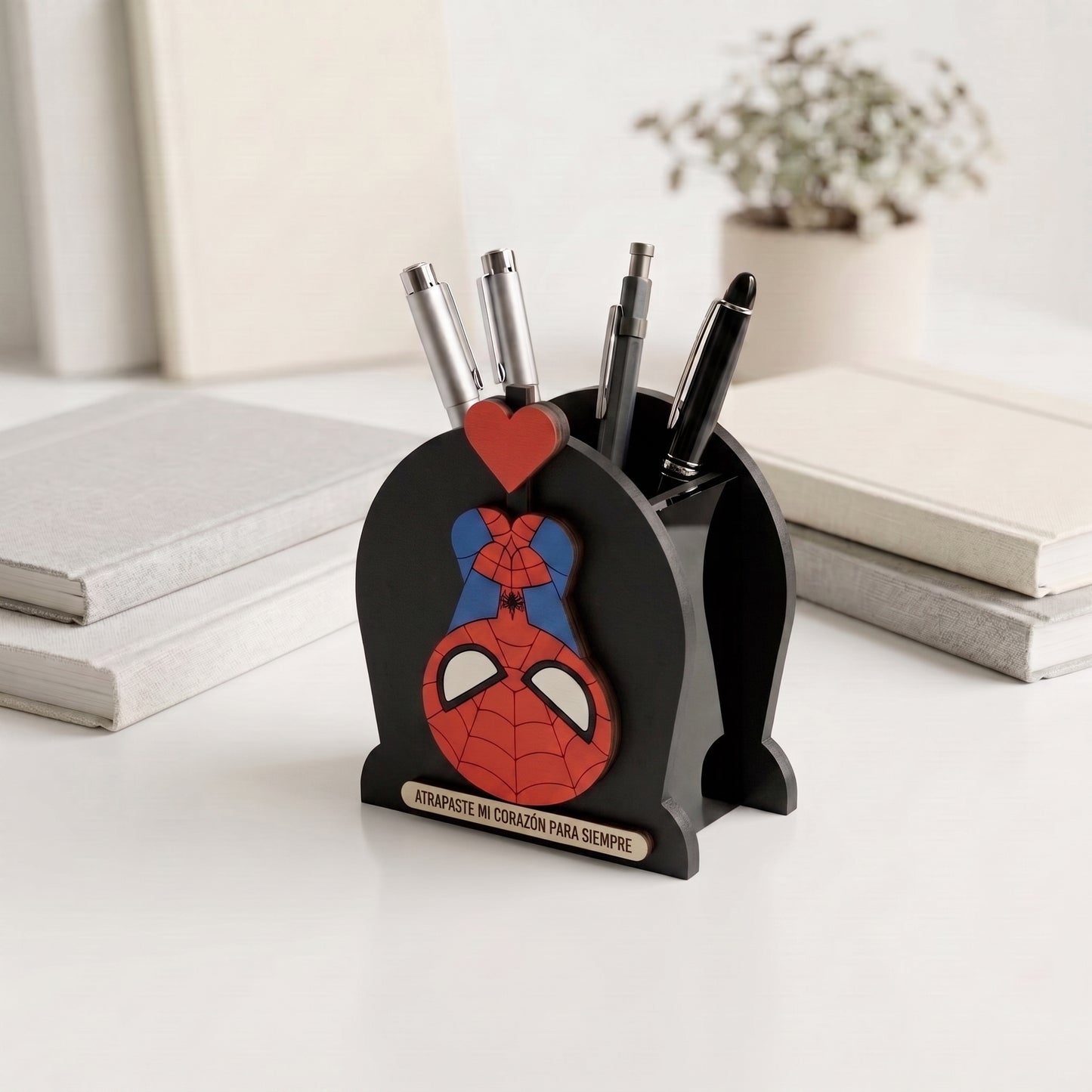 Porta lapicero 3D spiderman