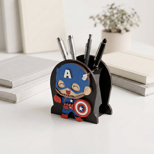 Porta lapicero 3D Capitan America