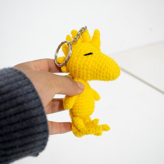 Woodstock tejido a mano amigurumi