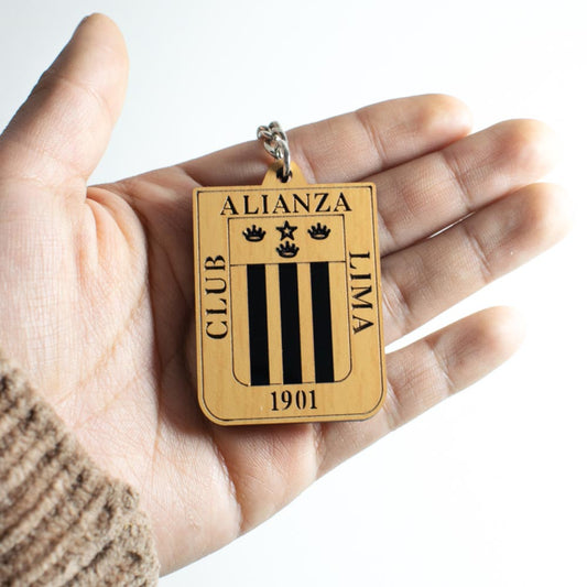 Llavero Alianza lima de madera MDF