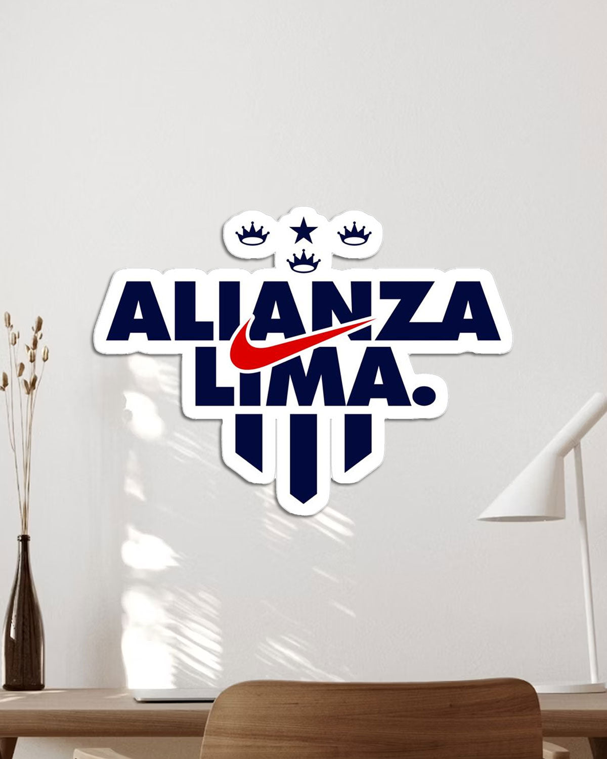 Cuadro Alianza Lima en MDF - Decoración para Hinchas 50x35cm