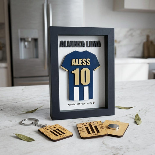 Pack Alianza Cuadro Camiseta personalizado, llavero y 2 imantados