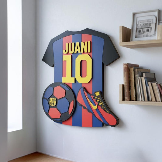 Camiseta Barcelona Personalizada con nombre - 40x40cm