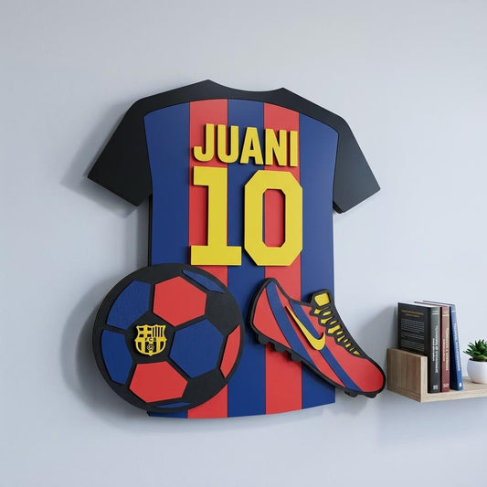 Camiseta Barcelona Personalizada con nombre - 40x40cm