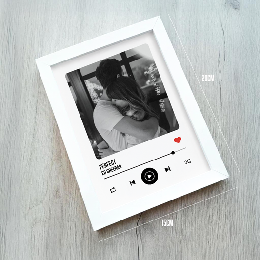 Cuadro personalizado Youtube Music para pareja 15x20cm