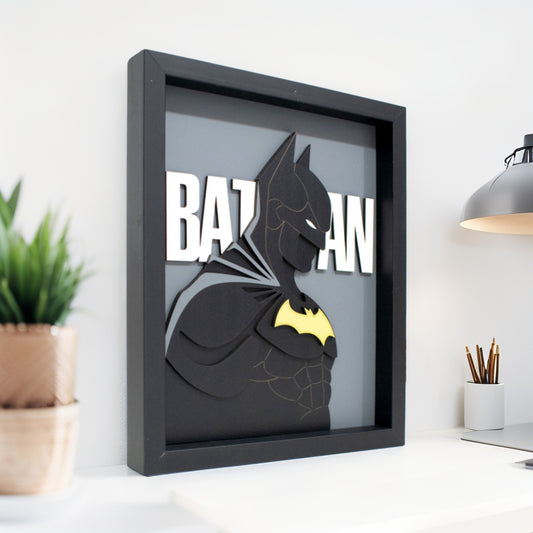 Cuadro 3D del Guardián de la Noche 20x25cm