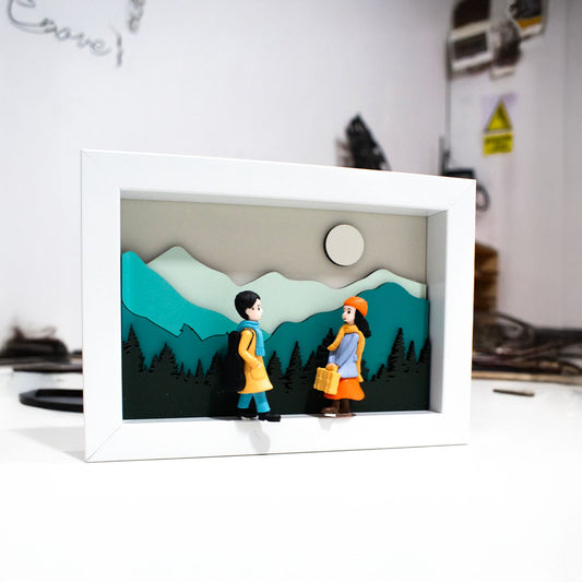 Cuadro 10x15cm con Figuras | El Regalo Ideal para Parejas