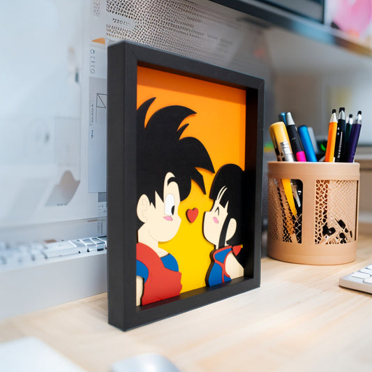 Cuadro 3D Personalizado "Amor de Infancia" para Parejas 20x25cm