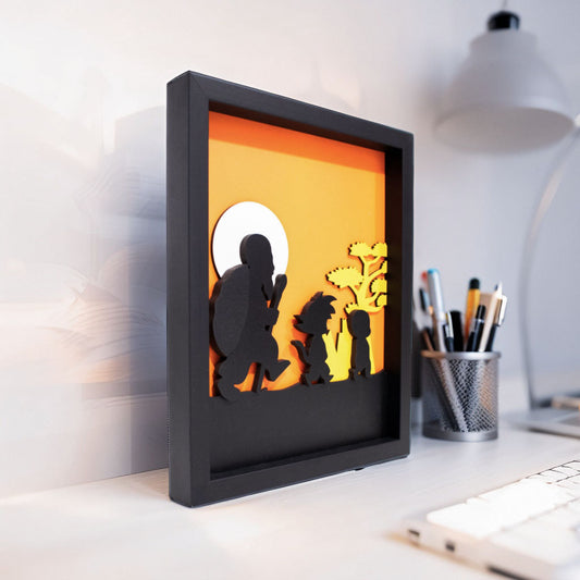 Cuadro 3D Personalizado "El Camino del Aprendiz" 20x25cm