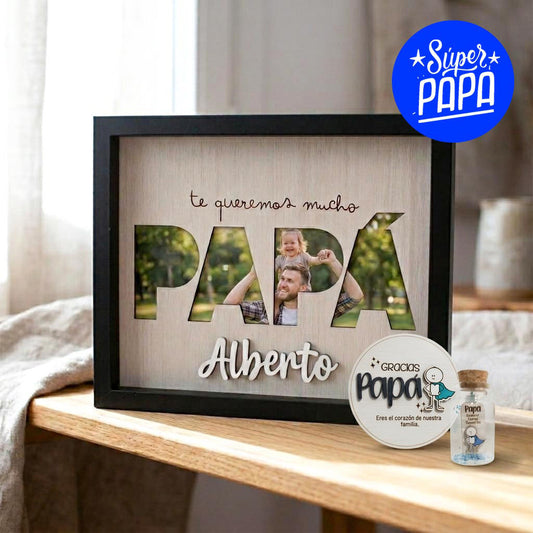 Cuadro con nombre personalizado para Papá