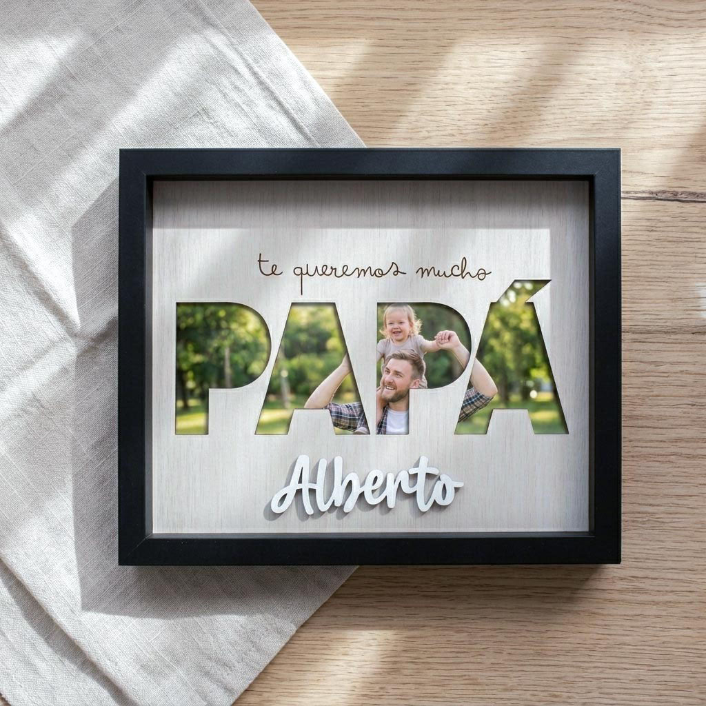 Cuadro con nombre personalizado para Papá