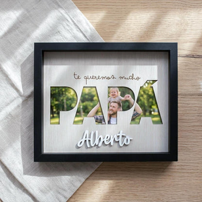 Cuadro con nombre personalizado para Papá